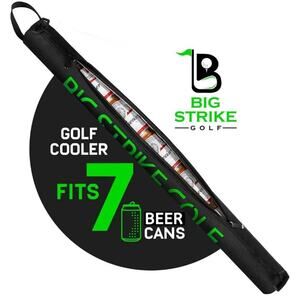 Big Strike Golf Beer Sleeve for Bag, 7 Cans – Insulated Cooler Fits Most Bags